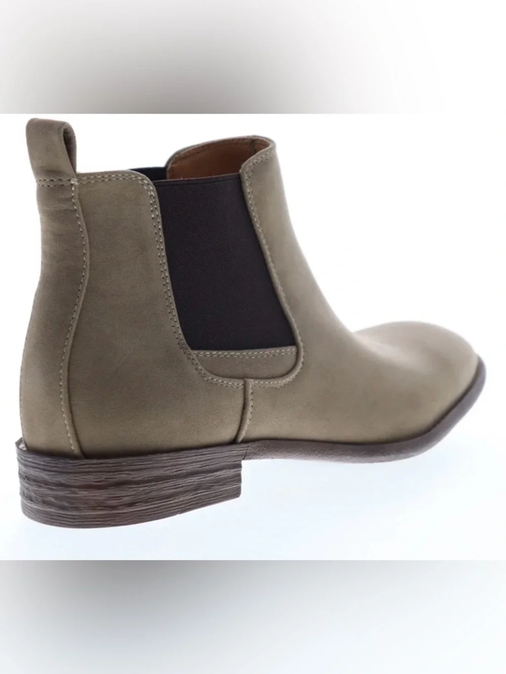 Robert Wayne Mens Brown Leather Mid Top Slip On Chelsea Boots Size 10.5